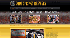 Desktop Screenshot of coolspringsbrewery.com